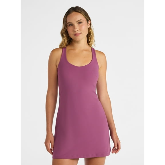Avia Women's and Women's Plus Active Dress with Built In Bra, Sizes XS-4X