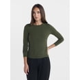 thumbnail image 1 of Avia Women's and Women's Plus Brushed Performance Top with Long Sleeves, Sizes XS-4X, 1 of 6