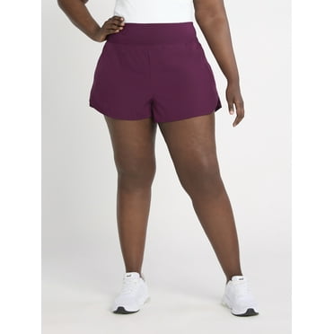Avia Women's and Women's Plus Compression Waist Running Shorts, Sizes XS-4X