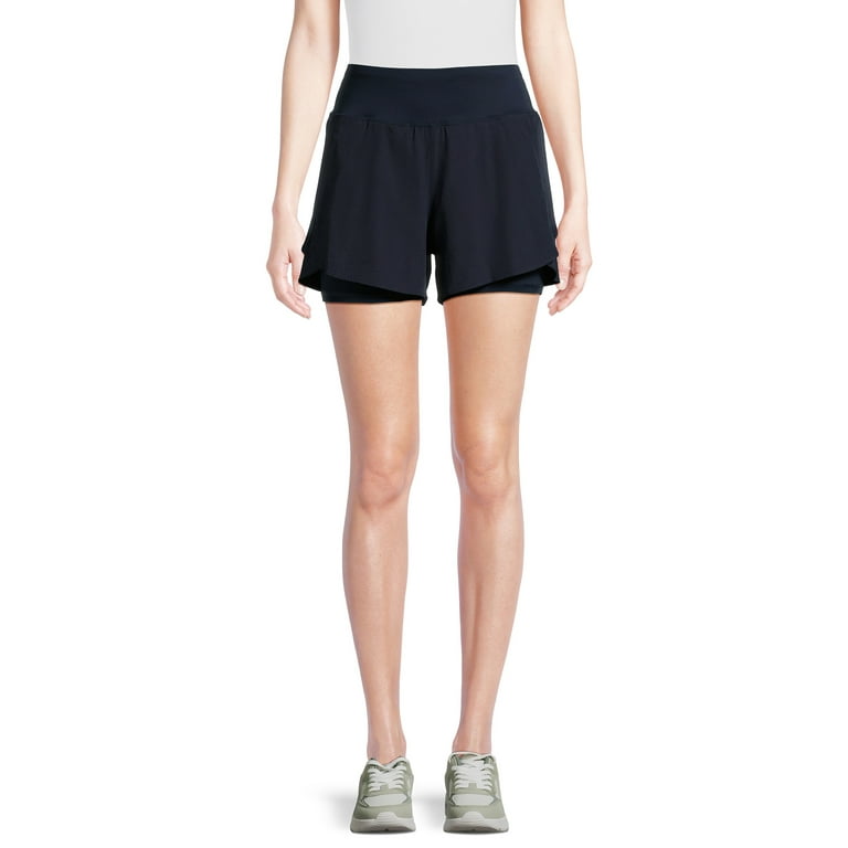 Avia Women s and Women s Plus Compression Waist Run Shorts Sizes XS XXXL Walmart