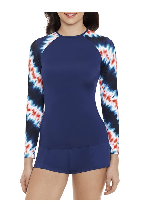 Women's and Women's Plus Raglan Rash Guard