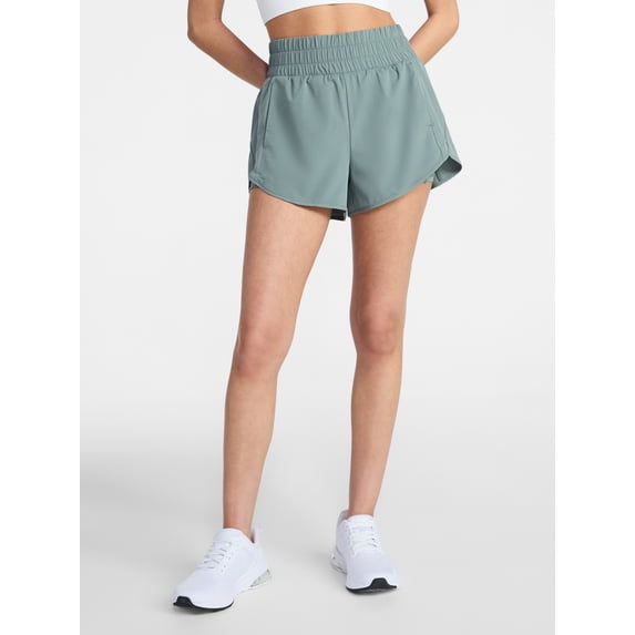 Avia Women's and Women's Plus Running Shorts with Bike Liner, 3" Inseam, Sizes XS-4X