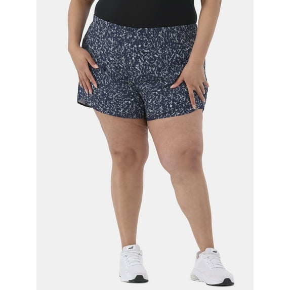 Avia Women's and Women's Plus Running Shorts with Bike Liner, Sizes XS-4X