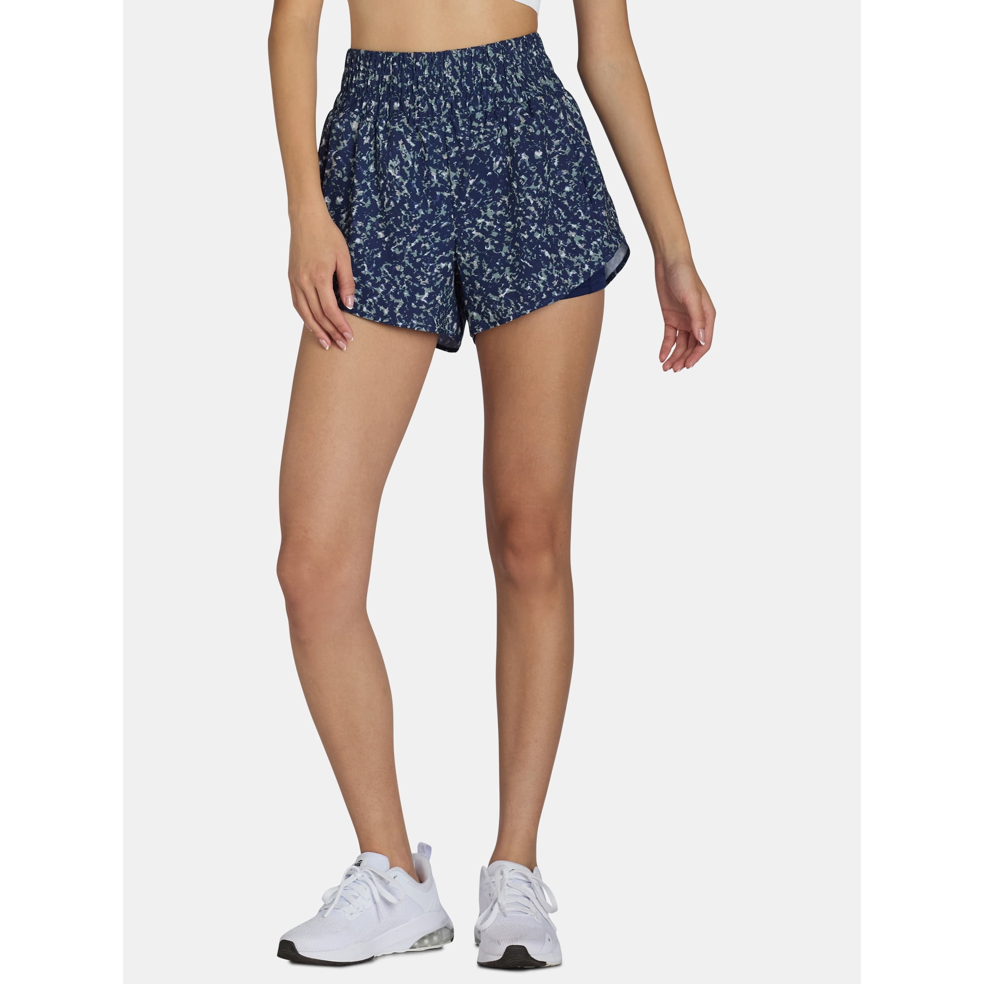 Avia Women's and Women's Plus Running Shorts with Bike Liner, Sizes XS-4X