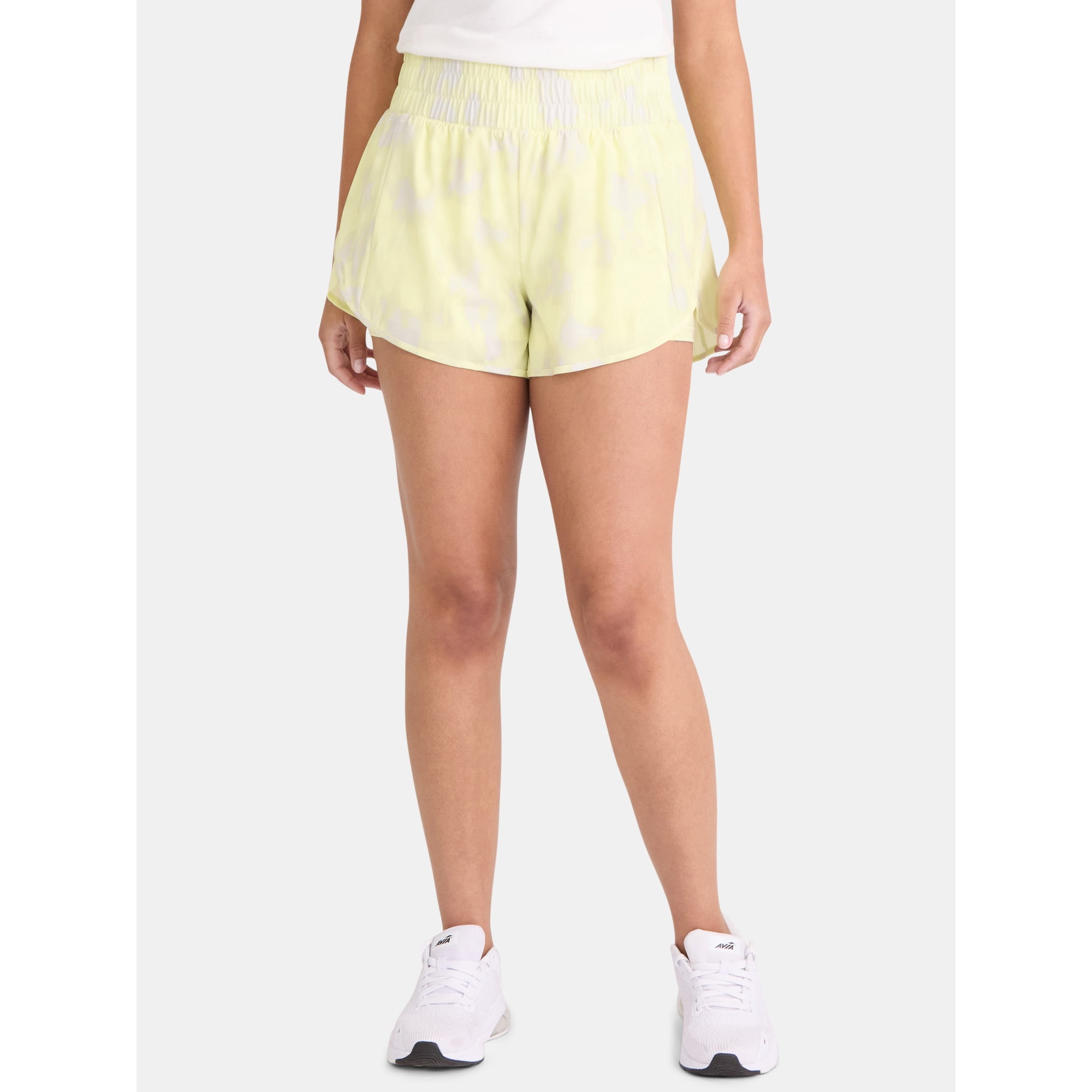 Avia Women's and Women's Plus Running Shorts with Bike Liner, Sizes XS-4X