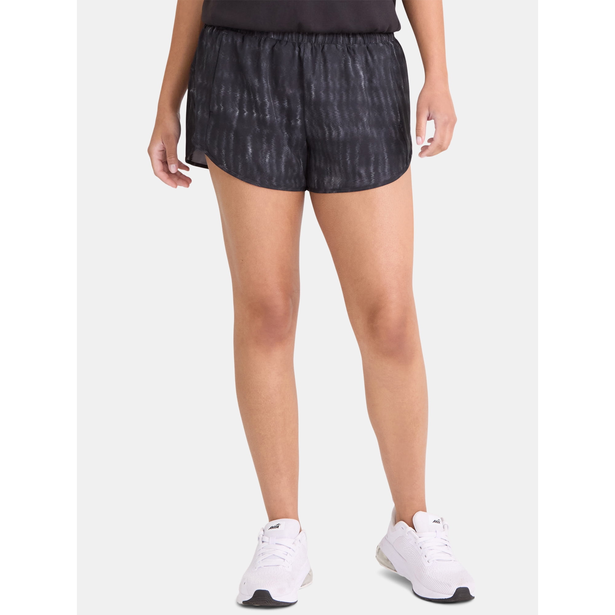 Avia Women's and Women's Plus Running Shorts with Bike Liner, Sizes XS-4X