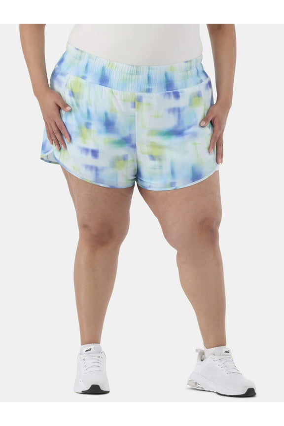 Women's and Women's Plus Running Shorts with Bike Liner, Sizes XS-4X