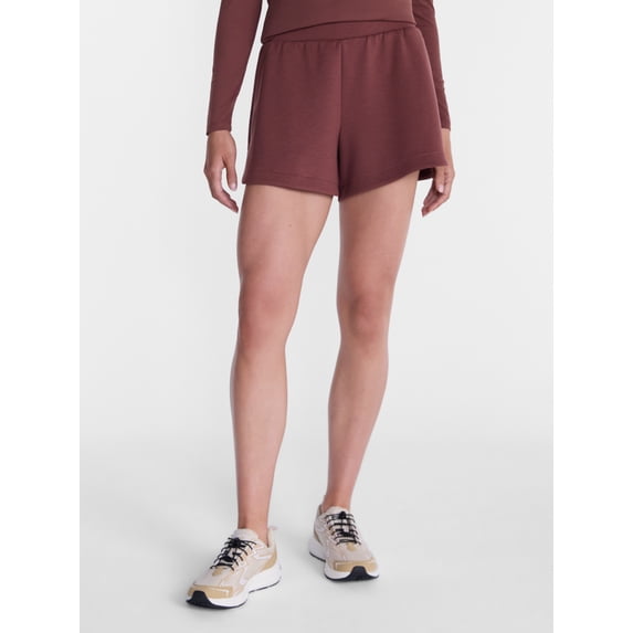 Avia Women's and Women's Plus ScubaKnit Shorts, 5" Inseam, Sizes XS-4X