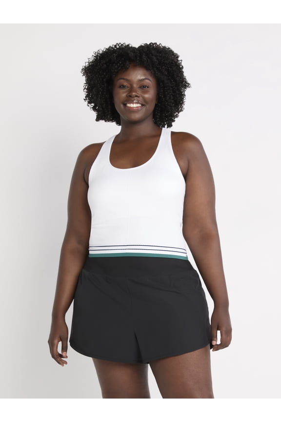 Women's and Women's Plus Seamless Racerback Bra Tank, Size XS-4X