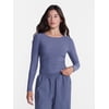 Avia Women’s and Women's Plus Side Cinch Ruched Top, Sizes XS-4X