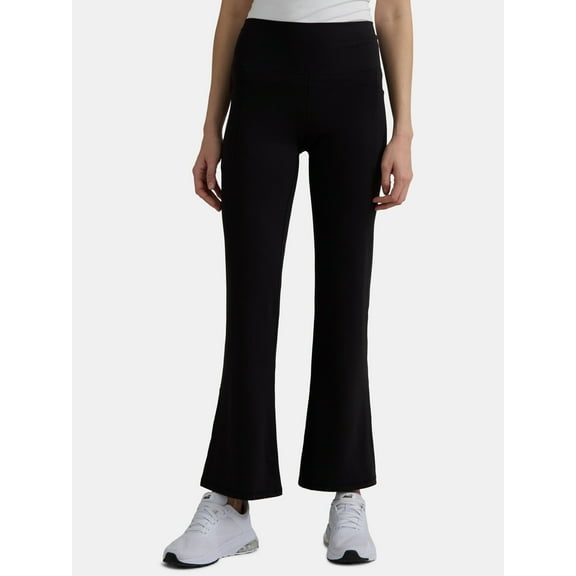 Avia Women's and Women's Plus SoftSculpt Flare Leggings with Pockets, Sizes XS-4X