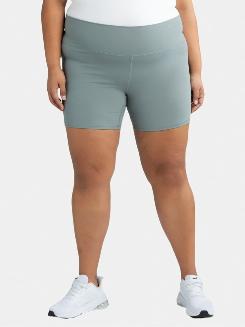 Avia Women's SoftSculpt High Rise Bike Shorts, XS-4X, Spandex for