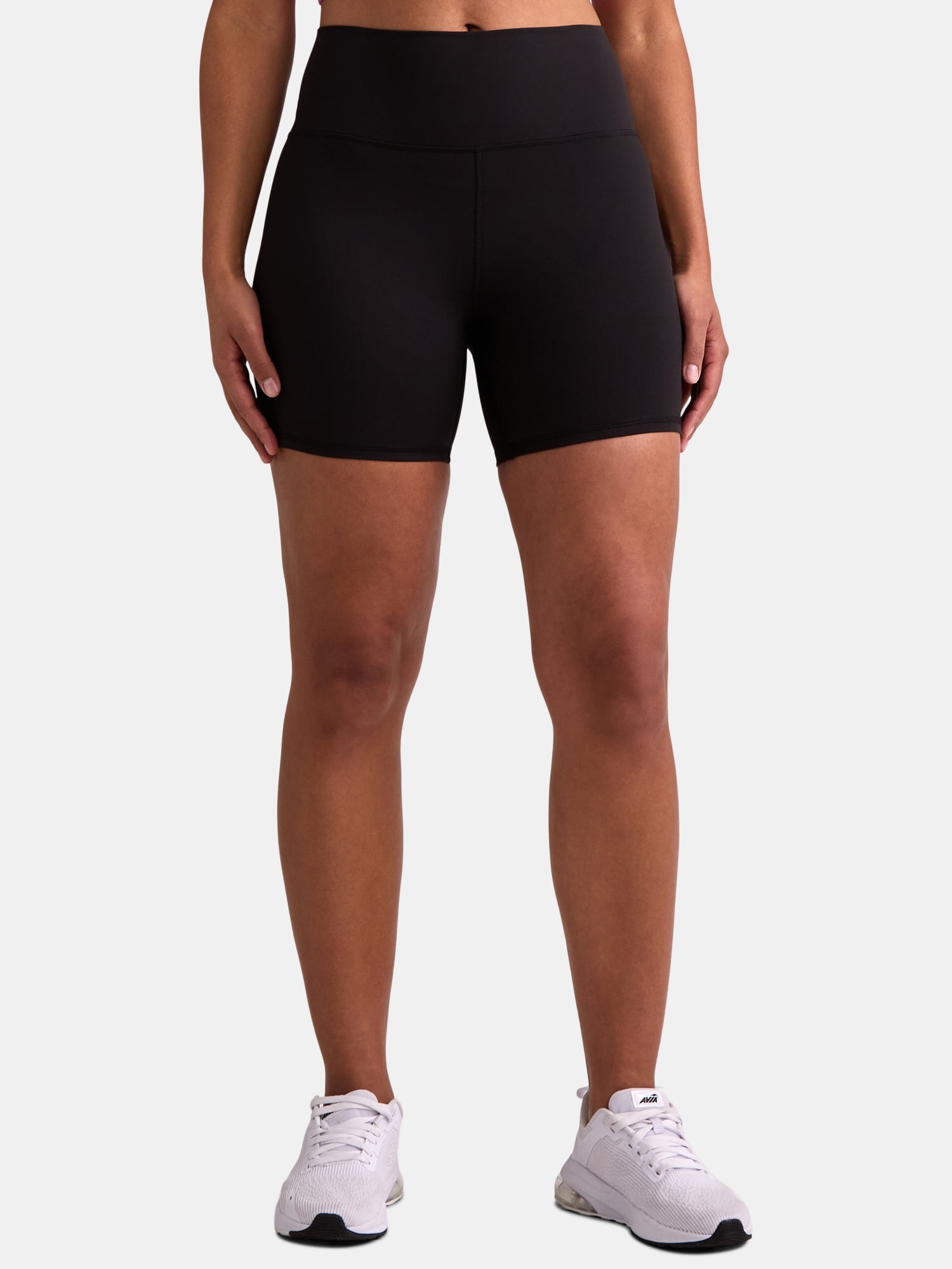 Avia Women's and Women's Plus SoftSculpt High Rise Bike Shorts, Sizes XS-4X