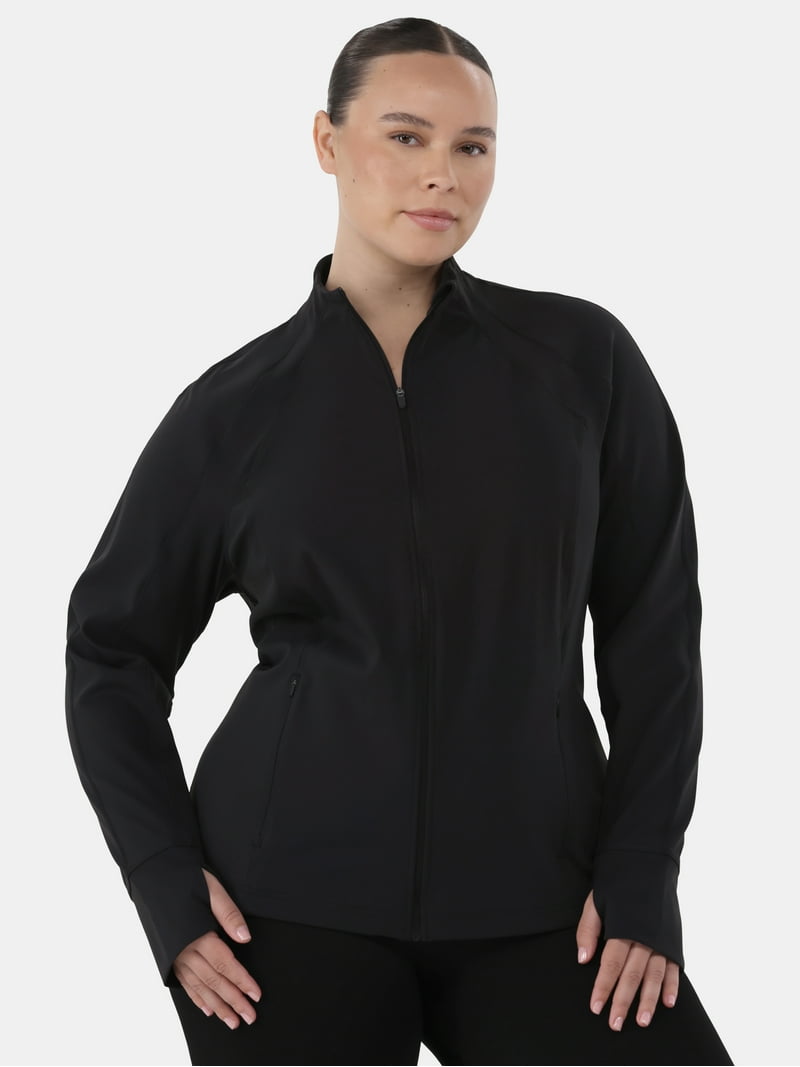 Avia Women's SoftSculpt Zip-Up Active Jacket, XS-4X