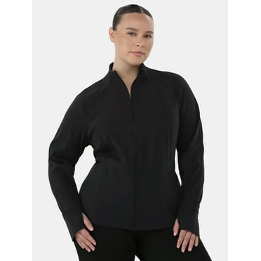 Avia Women's and Women's Plus SoftSculpt Zip-Up Active Jacket, Sizes XS-4X
