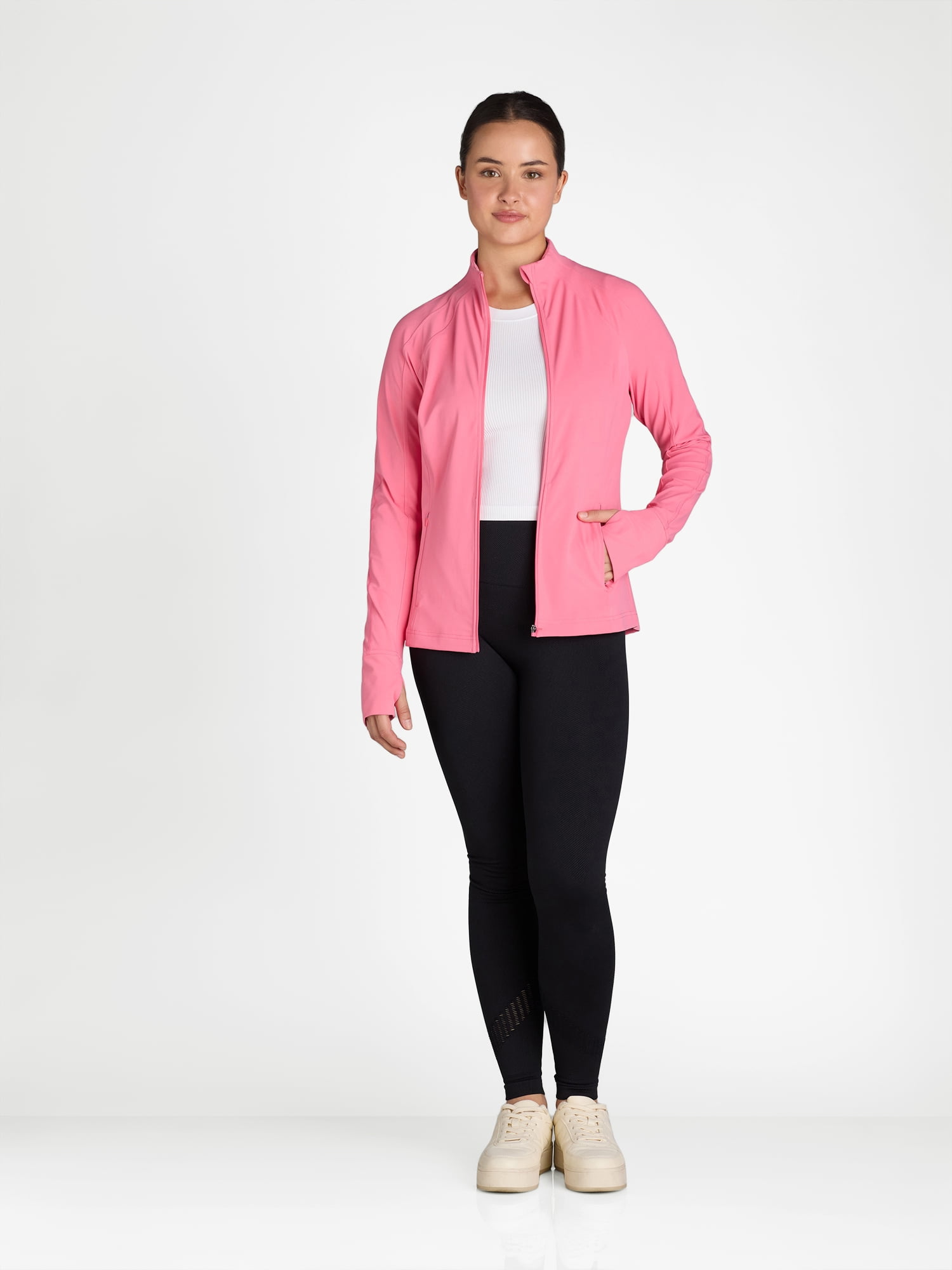 Avia Women's and Women's Plus SoftSculpt Zip-Up Active