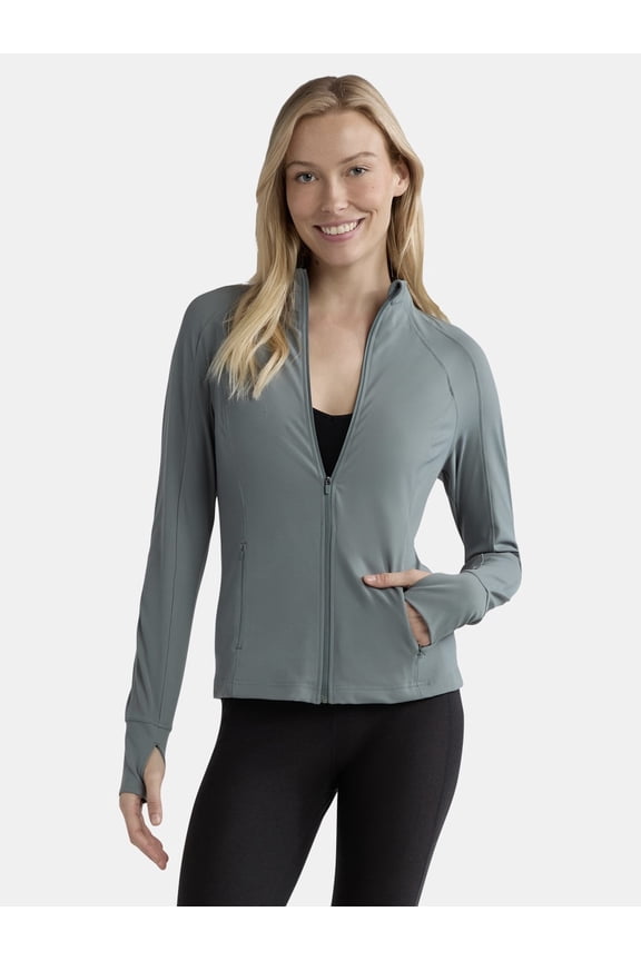 Women's and Women's Plus SoftSculpt Zip-Up Active Jacket, Sizes XS-4X