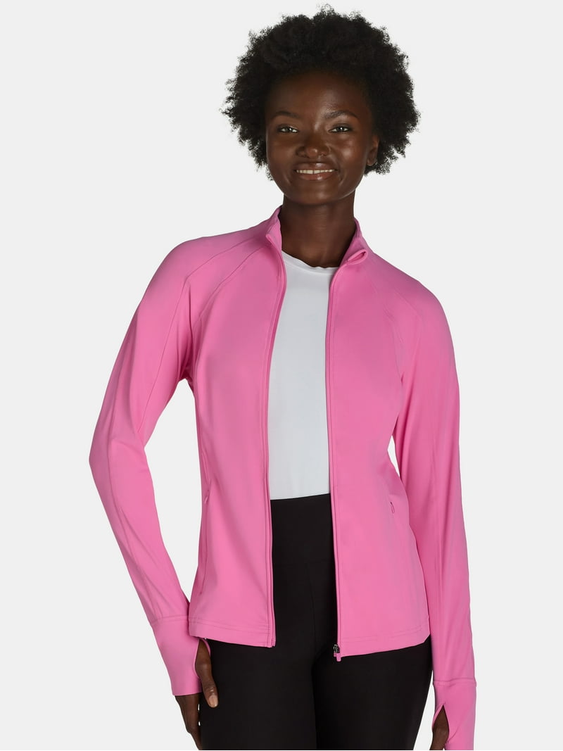 Avia Women's and Women's Plus SoftSculpt Zip-Up Active Jacket