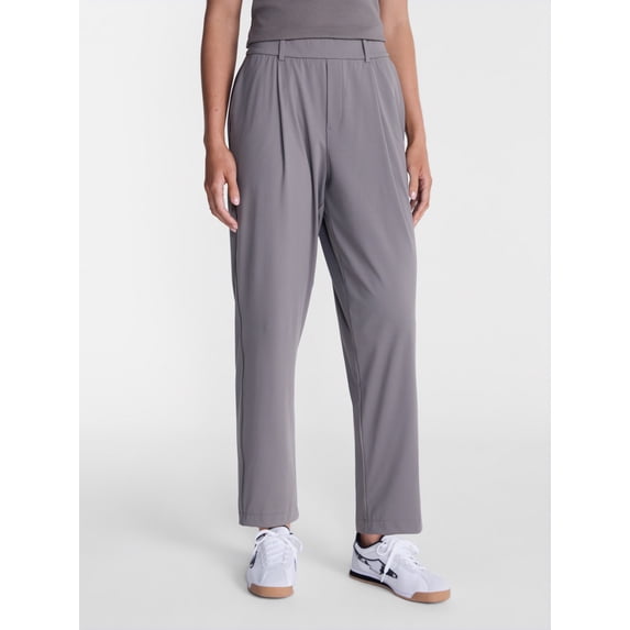 Avia Women's and Women's Plus Tapered Interlock Trousers, 27" Inseam, Sizes XS-4X
