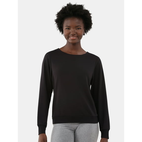 Avia Women's and Women's Plus Twist Back Top with Long Sleeves, Sizes XS-4X