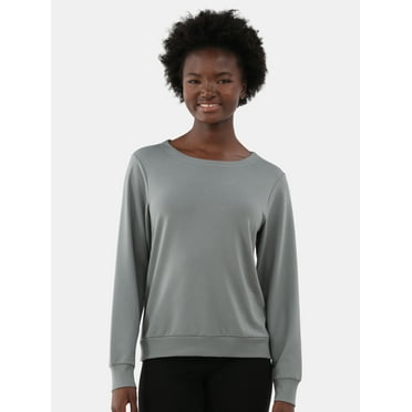 Avia Women's and Women's Plus Twist Back Top with Long Sleeves, Sizes XS-4X