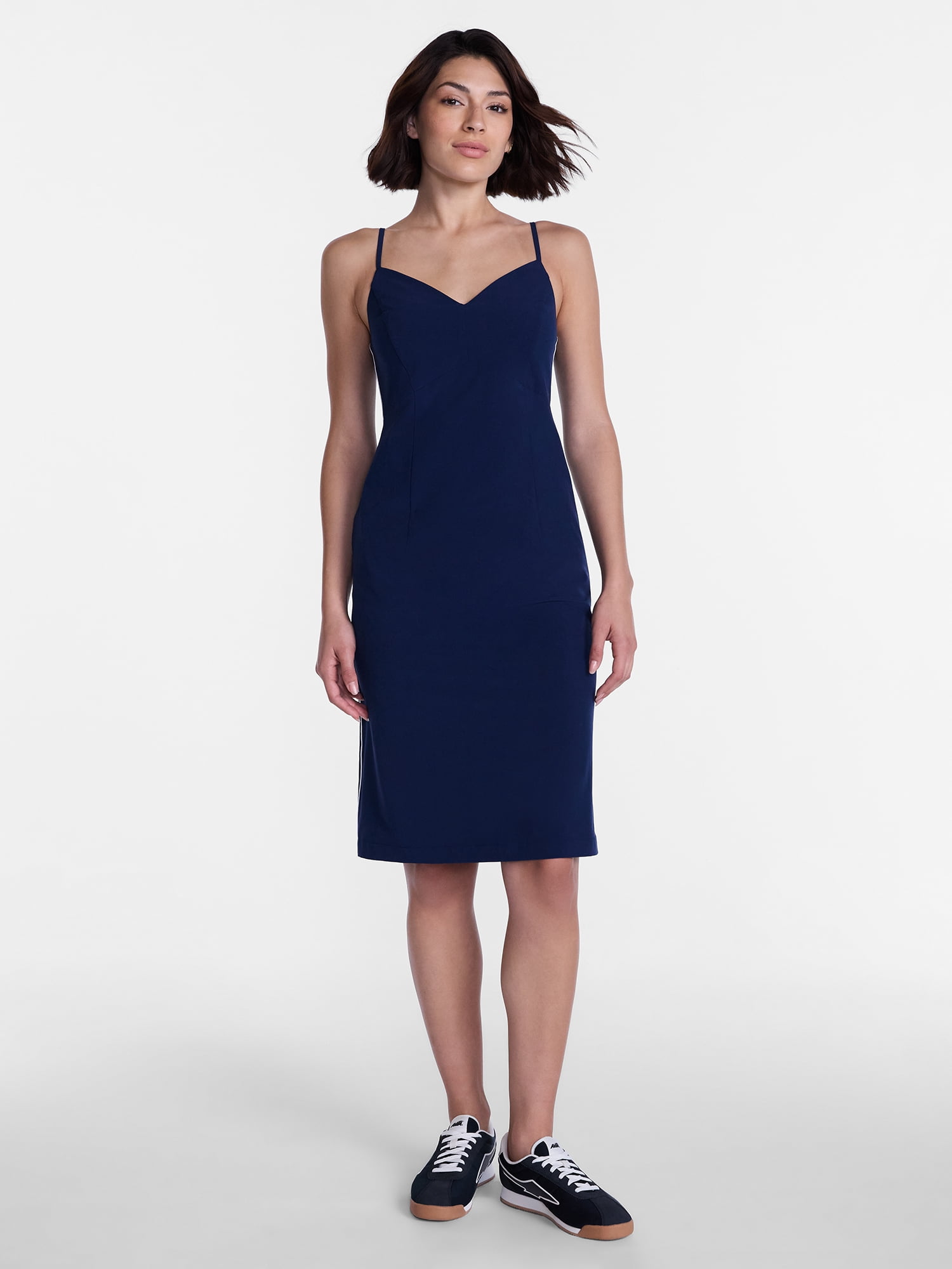 Avia Women’s Feather Stretch Midi Dress, Sizes XS-XXXL