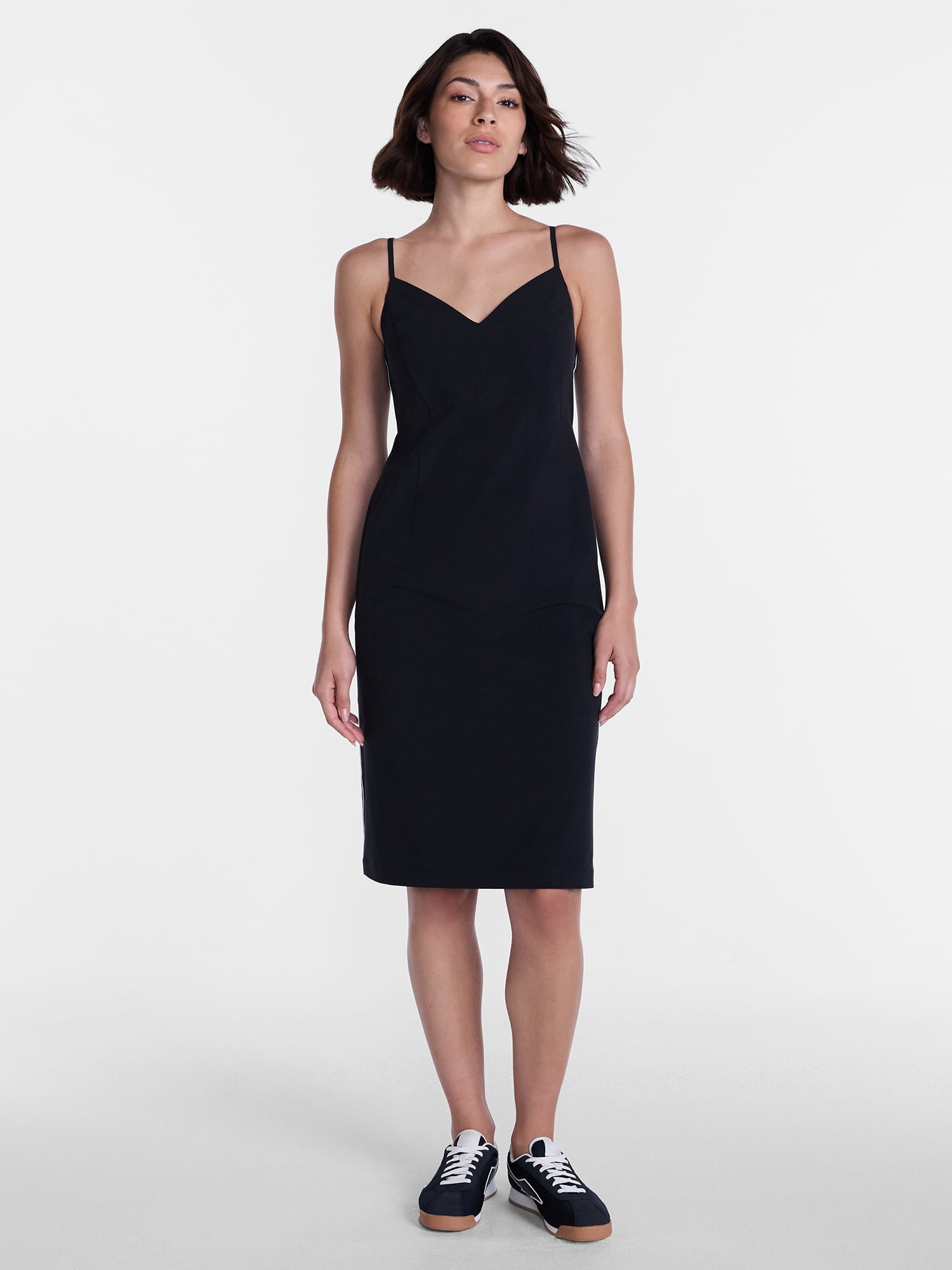 Avia Women’s Feather Stretch Midi Dress, Sizes XS-XXXL