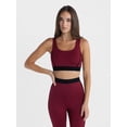thumbnail image 1 of Avia Women's Flocked Banded Shine Sports Bra, Sizes XS-XXXL, 1 of 6