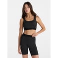 thumbnail image 1 of Avia Women's Flocked Banded Shine Sports Bra, Sizes XS-XXXL, 1 of 6