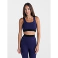 thumbnail image 1 of Avia Women's Flocked Banded Shine Sports Bra, Sizes XS-XXXL, 1 of 6