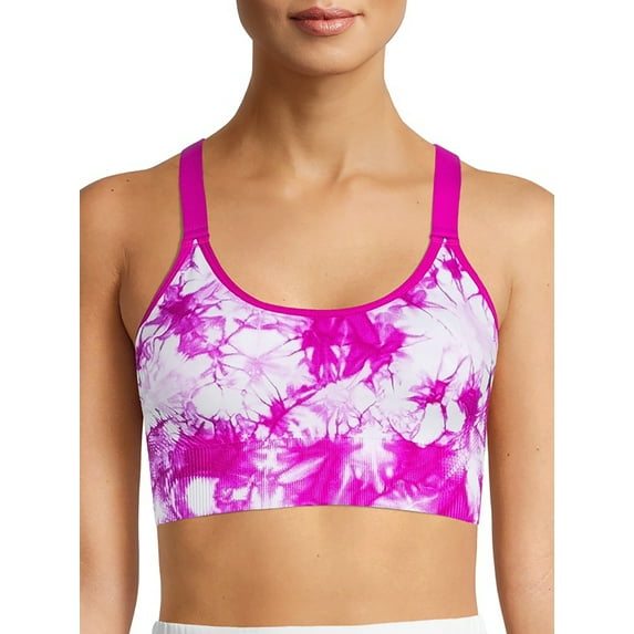 Avia Womens Seamless Moisture Wicking Keyhole Sports Bra, Style AV18198
