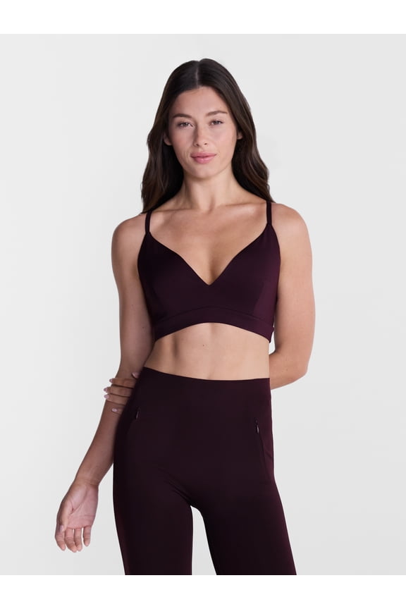 Women's Shine Cross Back Sports Bra, Sizes XS-XXL