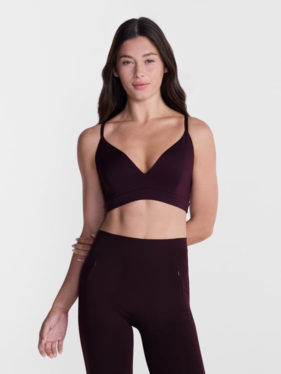 Women's Shine Cross Back Sports Bra, Sizes XS-XXL