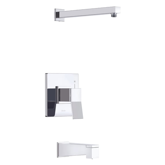 Avian 1H Tub & Shower Trim Kit & Treysta Cartridge Less Showerhead Chrome