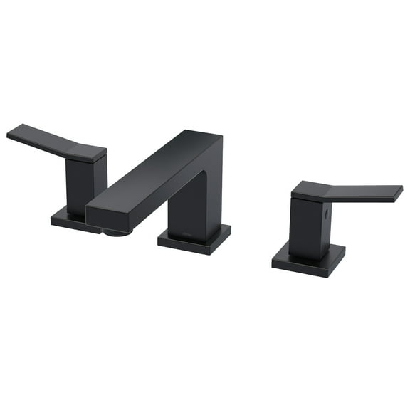 Avian 2H Widespread Lavatory Faucet w/ Metal Touch Down Drain 1.2gpm Satin Black