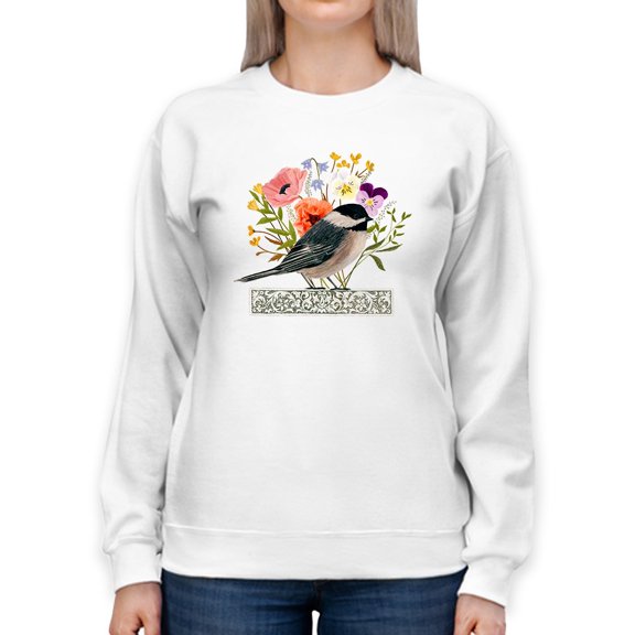 Avian Collage Ii Sweatshirt Women -Victoria Borges Designs, Female Small