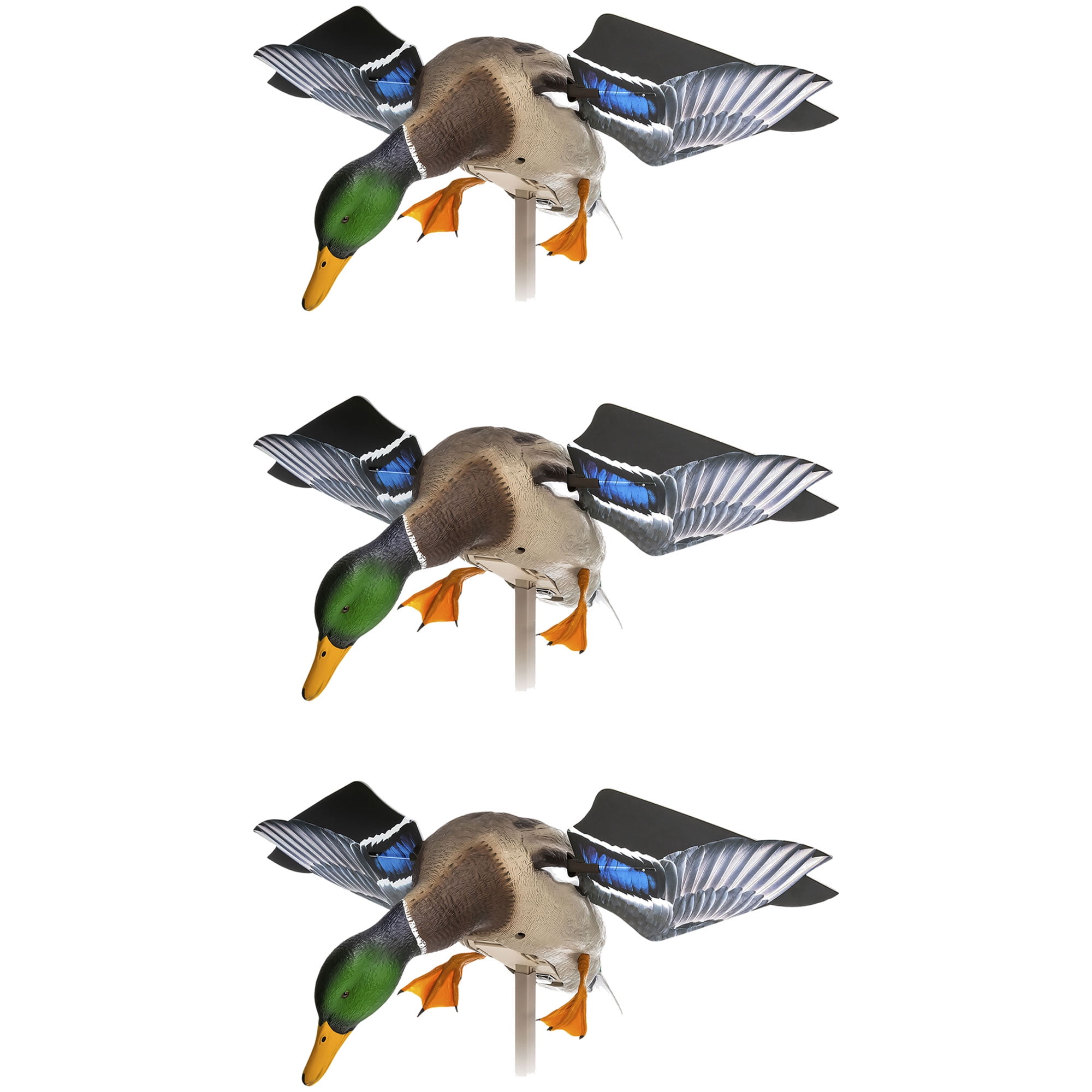 Realistic Mallard Duck Decoy with Spinning Wings