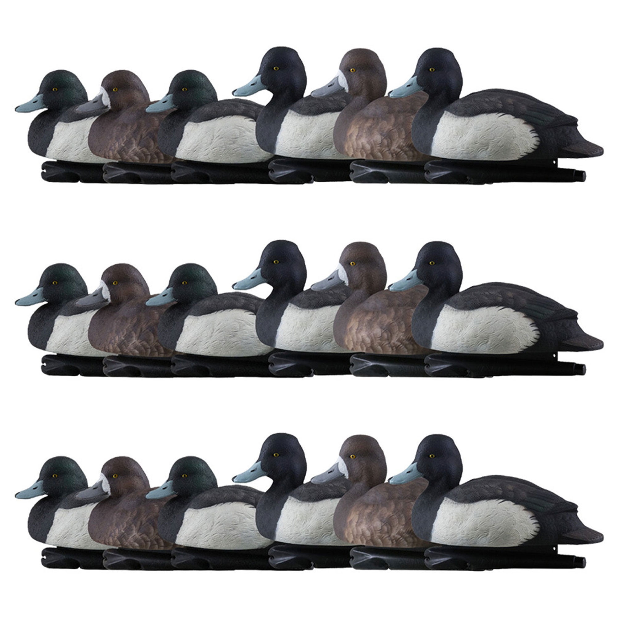 Avian-X Topflight Blue Bills Decoy Set Realistic Duck Decoys, Set of 18 ...