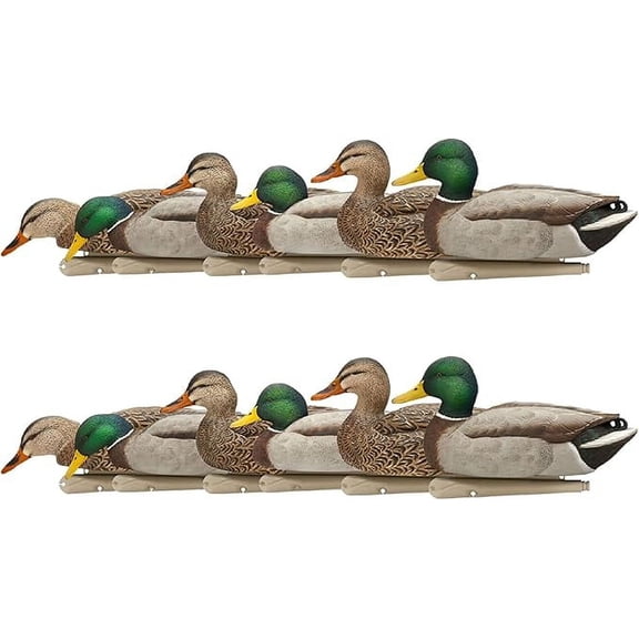 Avian X Topflight Realistic Floating Rugged Fusion Mallard Decoy, 12 Pack