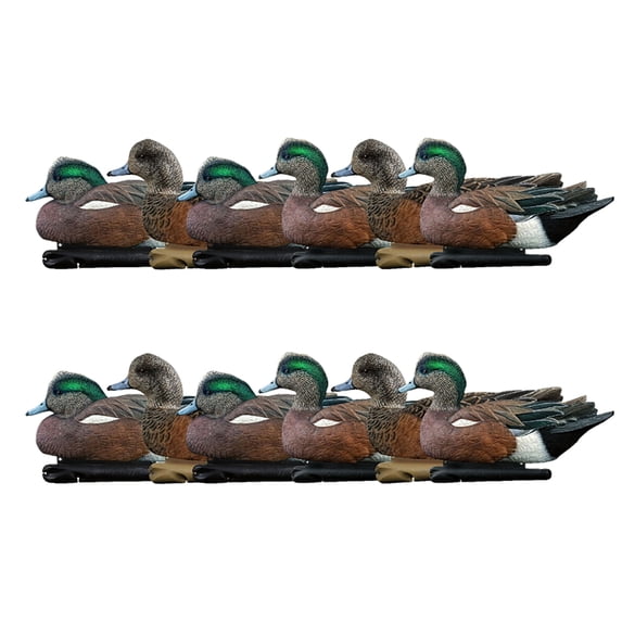 Avian X Topflight Wigeons, Rugged Realistic Floating Decoys, 12 Pack, Multicolor