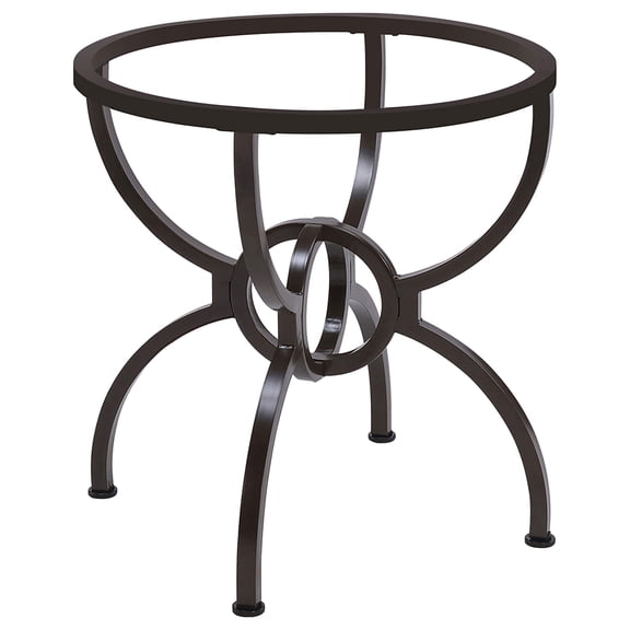 Coaster Aviano Round Metal Dining Table Base, Gunmetal