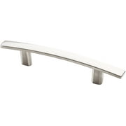 Aviano Hardware Silver Modern Curved Subtle Arch Handle Pull (5 Satin Nickel)