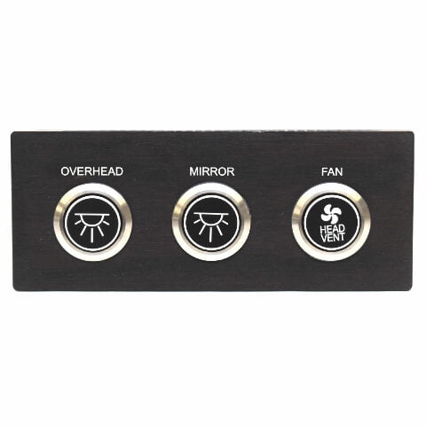 Aviara Boat Head Push Button Switch Panel 501297A | AV36 AV40