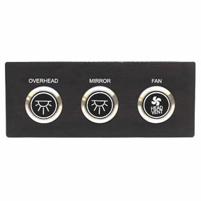 Aviara Boat Head Push Button Switch Panel 501297A | AV36 AV40