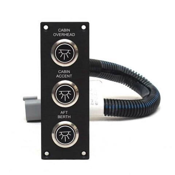 Aviara Boat Switch Panel 501293A | AV40 Cabin Lights Aluminum