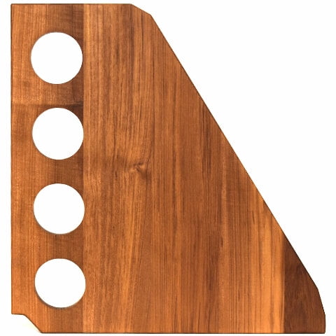 Aviara Boat Wet Bar Panel 553875 | AV40 Teak Wood 21 3/4 x 21 Inch