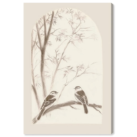 Aviary Dreams Canvas Animal Line Art by Art Remedy, Gallery Wrapped, 20" x 30"