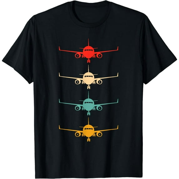 Aviation Airplane Flying Airline Funny Vintage Pilot T-Shirt