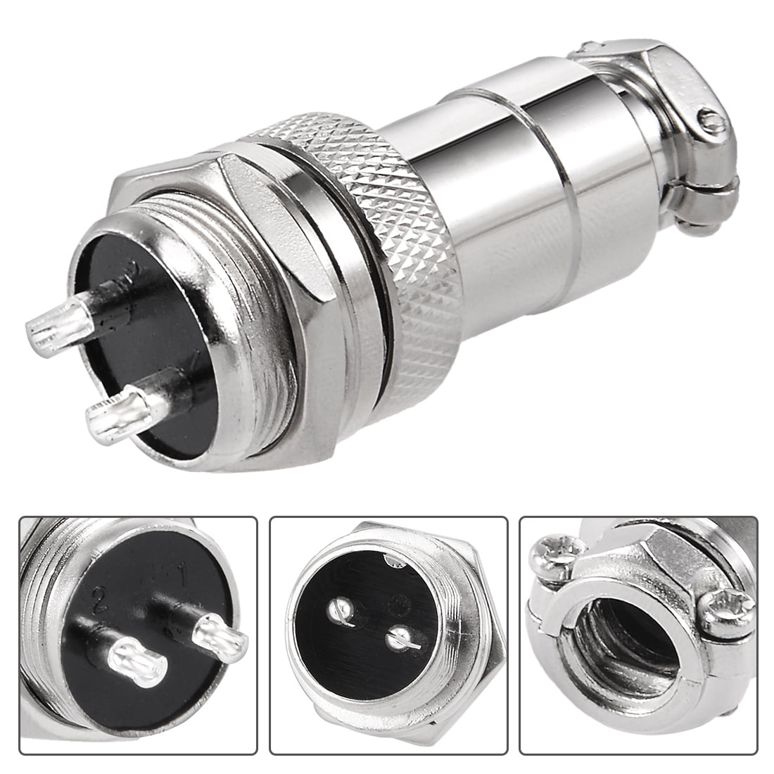 In-line Audio series ケーブル 16コネクタ Aviation Connector, 16mm 2P 7A 125V GX16-2 Waterproof Male Wire