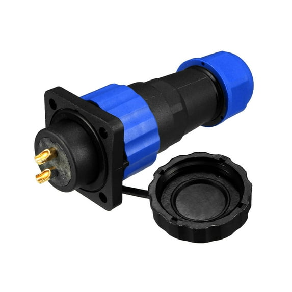 Aviation Connector, 20.5mm 2P 25A 380V SD20-2 Waterproof Male Wire Panel Power